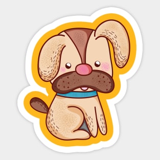 Cute Dog Pets Sticker